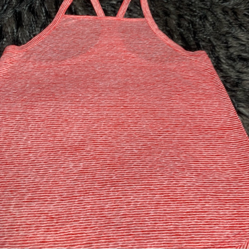 LOFT Red White Striped Tank